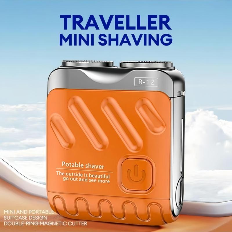 Mini Electric Shaver for Men, Cordless Rechargeable Beard Razor, 4D Floating Head Shaver with 9000 RPM, Wet & Dry Shaving, Great for Travel, Outing, Daily Use