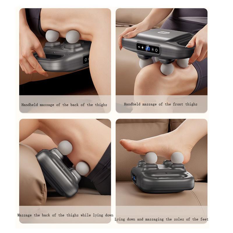 4 Heads Massager, Compact Handheld Massager, Full Body Massager for Foot, Leg, Waist, Back and Neck, Personal Care Appliances, Winter & New Year Gift