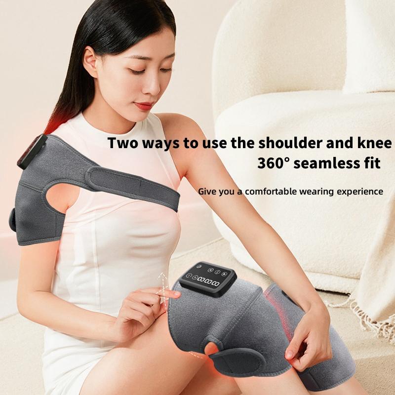 Mosnami Heated Knee Massager, Multi Use, Knee Elbow Shoulder Relax, USB Rechargeble, Adjustable Temperature