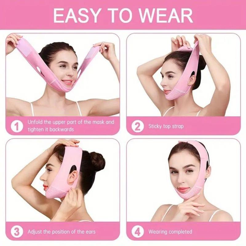 V-shaped Face Lifting Belt, 1 Count Sleeping Face Firming Band, Face Training Band, Massage Tool for Beauty & Personal Care, Christmas Gift