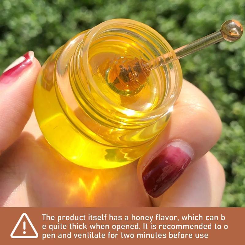 Hydrating Honey Lip Mask, Honey Jar Design Nourishing Lip Moisturizer, Moisturizing Honey Lip Gel, Lip Care Lip Plumper, Beauty Care Product for Women