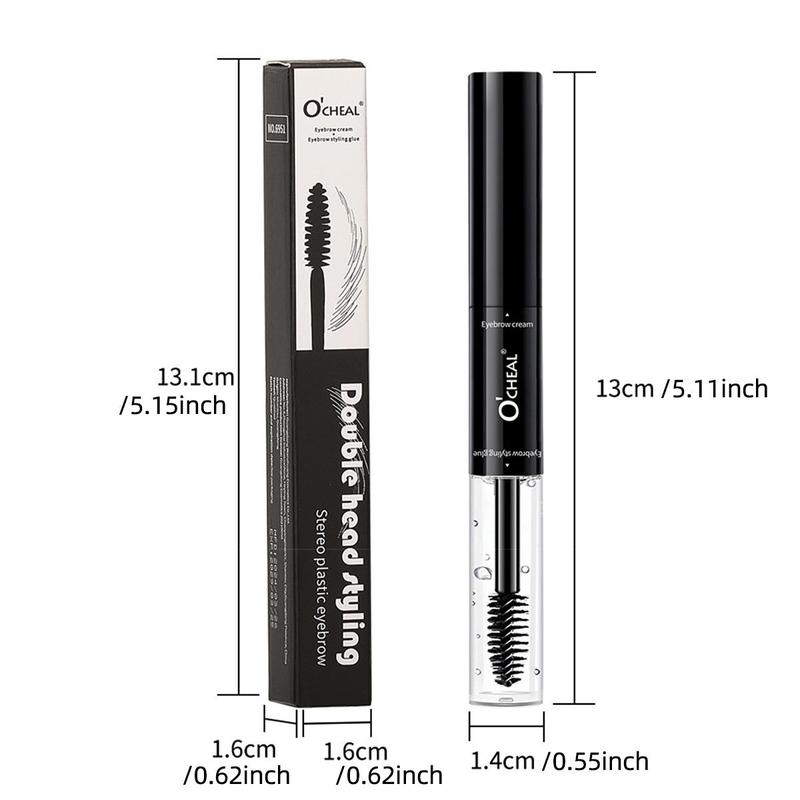 Double-ended Eyebrow Dyeing Paste Set, 4 Counts set Long Lasting Eyebrow Styling Liquid, Professional Eye Brow Makeup Tool for Women