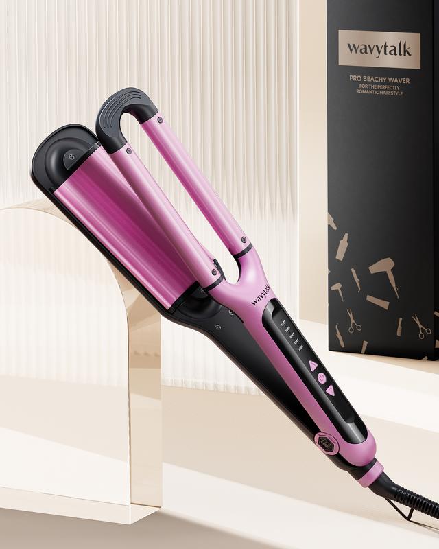 Wavytalk Hair Waver 3 Barrel Deep Hair Crimper - Fast-Heating & Easy-to-Operate