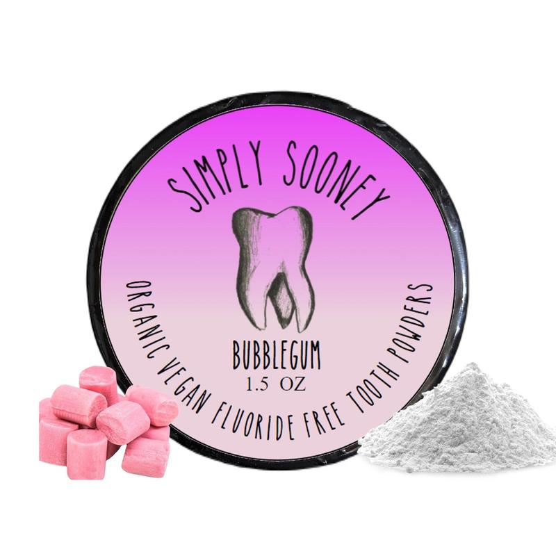 New Bubblegum Naturally Flavored Mineral Powdered Toothpaste