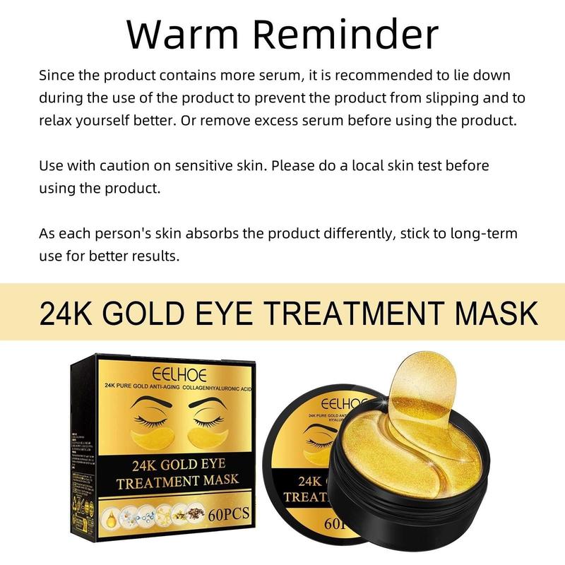 EELHOE Eye Mask Eye Patch Moisturizing, Brightening, Firming Light Lines, Dark Circles and Correcting Fine Lines, Christmas Gift