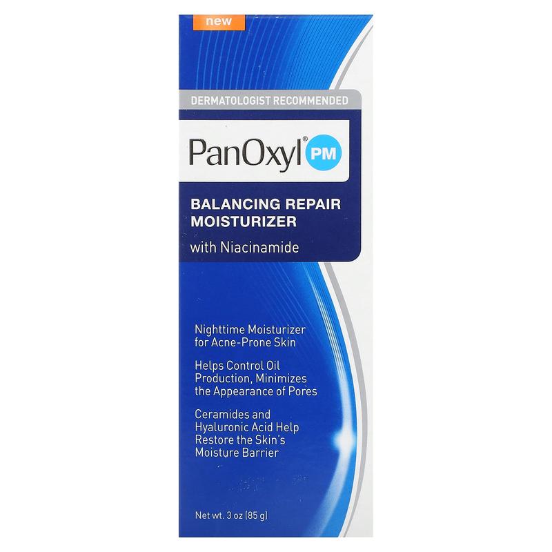 PanOxyl PM, Balancing Repair Moisturizer with Niacinamide, 3 oz (85 g)