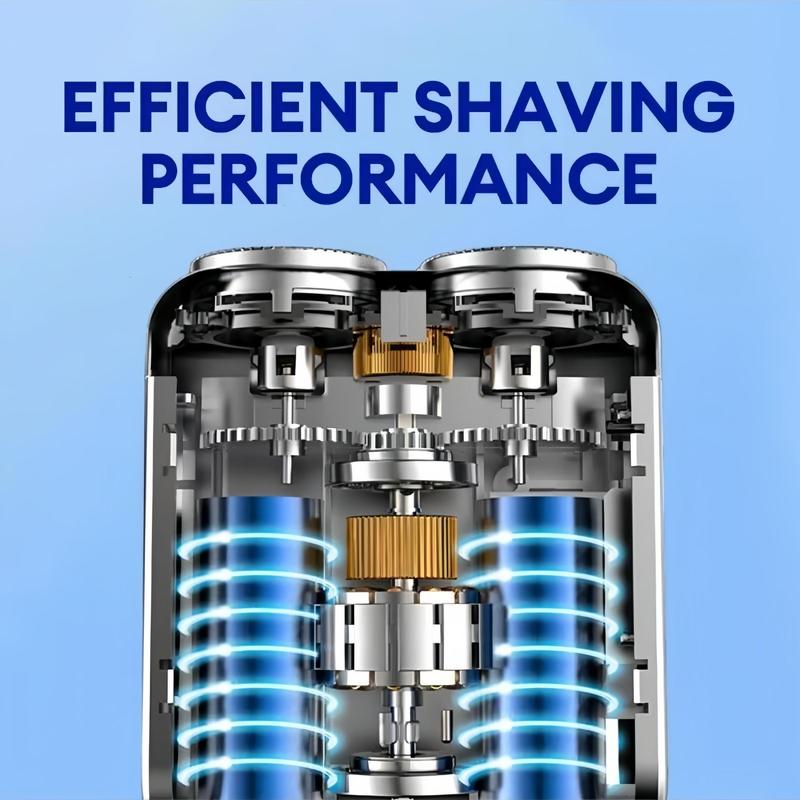 Mini Electric Shaver for Men, Cordless Rechargeable Beard Razor, 4D Floating Head Shaver with 9000 RPM, Wet & Dry Shaving, Great for Travel, Outing, Daily Use