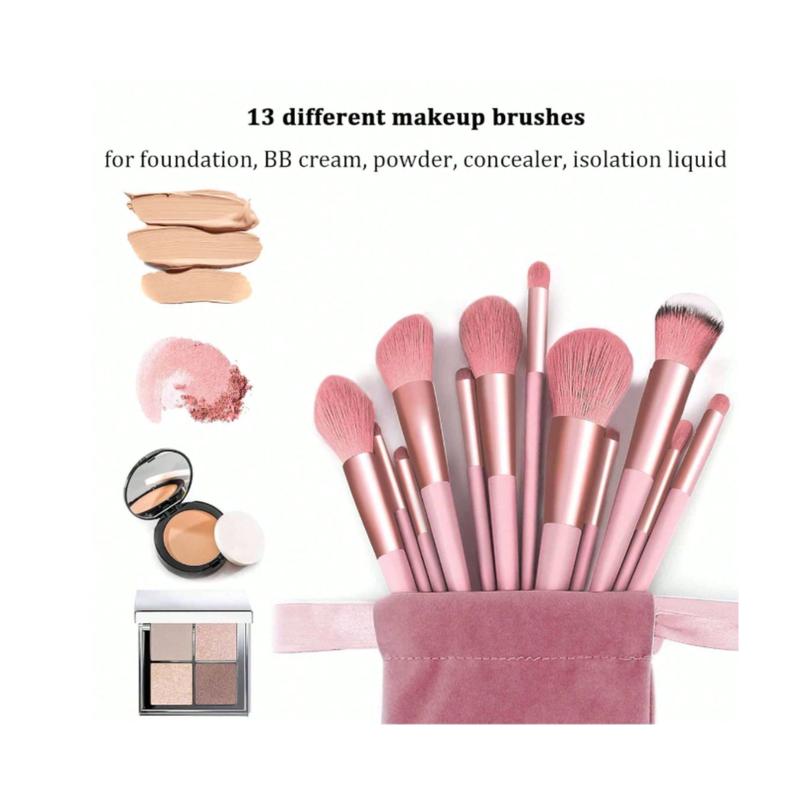 Makeup Brush 13pcs Brushes Set3pcs Cosmetic Makeup Sponge1pcs Makeup Brush Cleaning Box Beauty Tool Eyeshadow Blush Professional Brushes