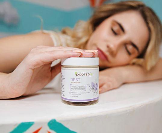 Rooted In Rest Cream for Deep Sleep - Twitching Legs & Discomfort, High Concentration Magnesium, Safe & Effective Natural Sleep Remedy