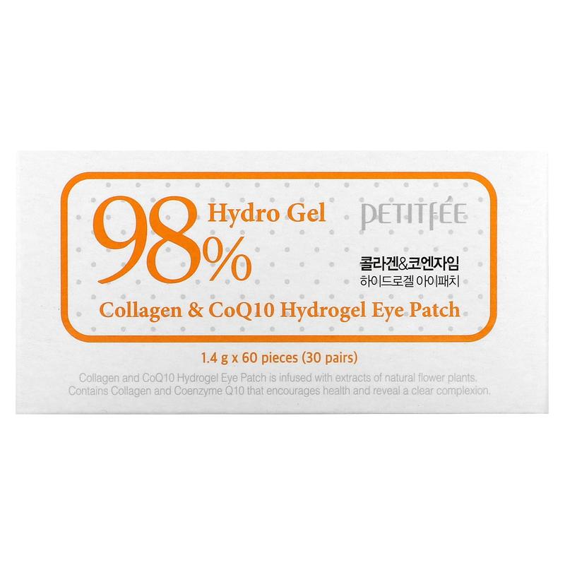 Petitfee Collagen & CoQ10 Hydrogel Eye Patch, 60 Patches, 1.4 g Each