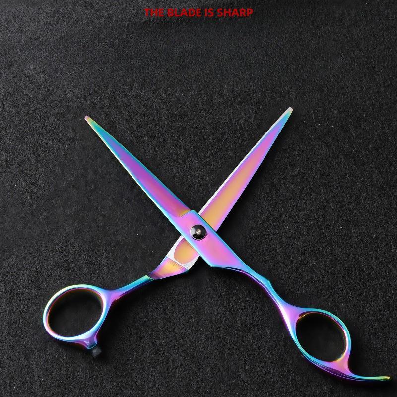 Professional Hair Cutting Scissors, 2 Counts set Stainless Steel Long Hair Bangs Hair Scissors, Hair Care & Styling Scissors for Home & Barber