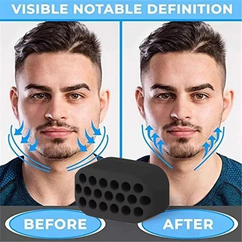 Portable Mini Jaw Exercise Tool, 3 Counts set Chin Trainer, Multicolor Jaw Line Trainer, Facial Muscle Exerciser, Silicone Facial Trainer for Men & Women