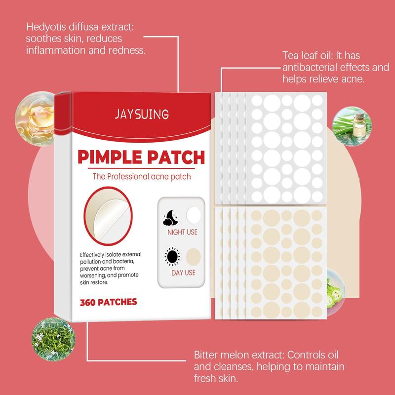 Acne Coverage Patch, 360pcs box Invisible Facial Acne Patches, Oil Control Acne Patches, Facial Skin Care Products for Women & Men