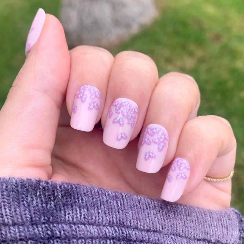 Butterfly Ombre - Press-On nails | Short | Squoval