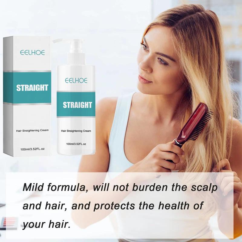 Hair Straightening Cream, Hair Straightening Cream for Improving Dry and Split Ends, Nourishing Hair Care Product for Smoothing Natural Hair