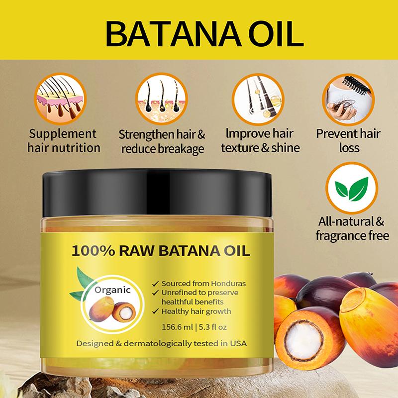 Batana oil nourishes and softens hair, repairs frizz and restlessness, hair cream and conditioner Haircare Shampoo