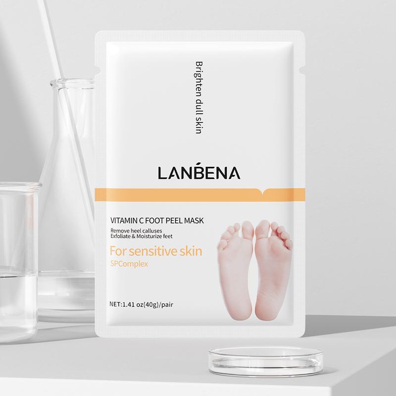 LANBENA Exfoliating Foot Peel Mask Remove Dead Skin Foot Mask Peeling Heel 1pair Nail Flower Pack Tea Tree