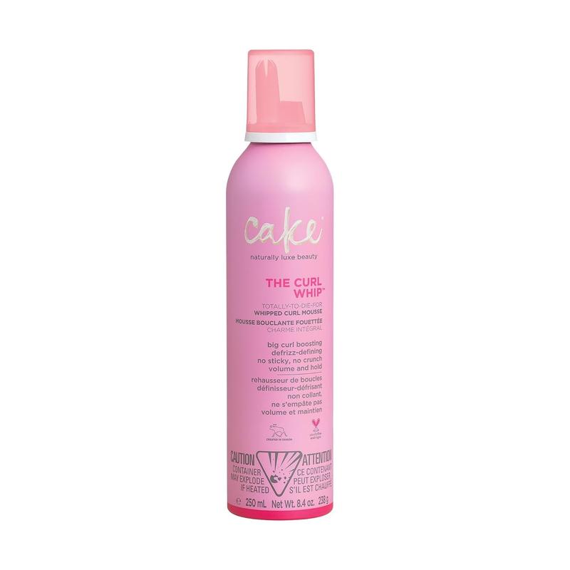 Cake Beauty Whipped Curl Defining & Volumizing Mousse – Aloe Vera Vitamin E for Flexible Hold - Vegan No Heat Curls Wavy Curly Hair Sulfate Cruelty Free Products For Women