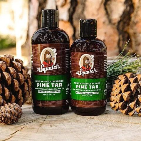 Dr. Squatch - Pine Tar Hair Care Kit - Shampoo and Conditioner For Men