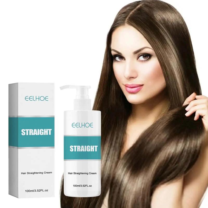 Hair Straightening Cream, Hair Straightening Cream for Improving Dry and Split Ends, Nourishing Hair Care Product for Smoothing Natural Hair