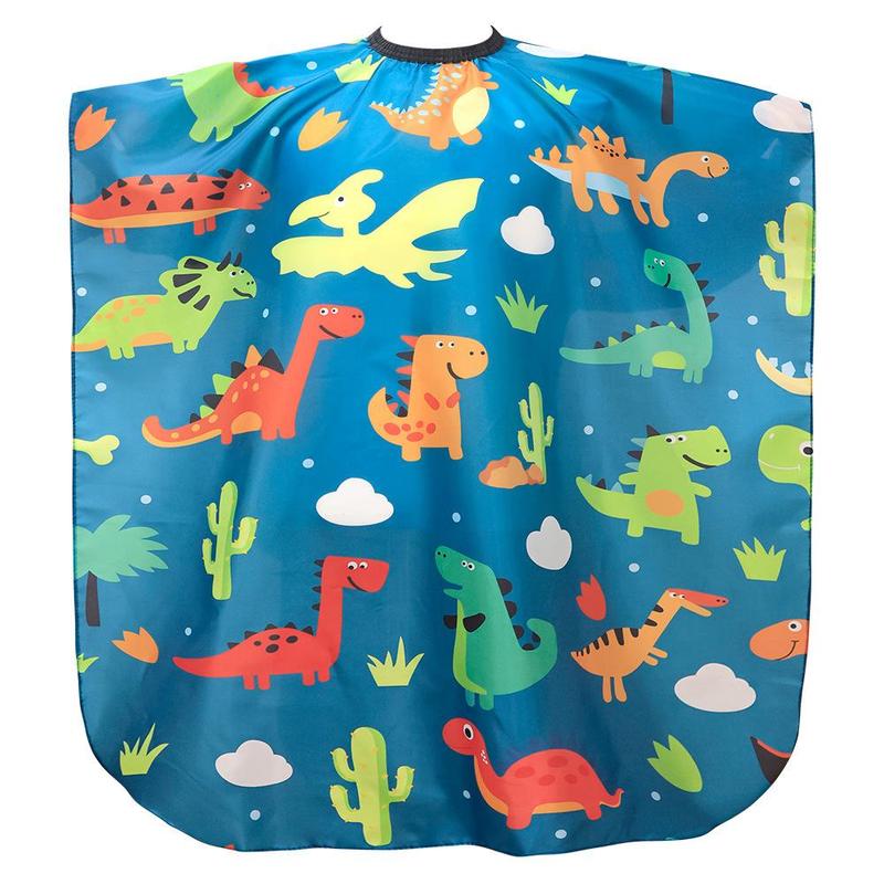 Dinosaur Pattern Hairdressing Cape, Professional Hairdressing Apron, Heatless Styling Tool For Salon & Barber Shop