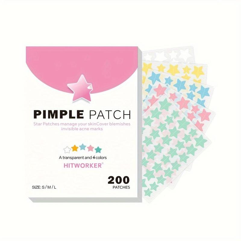 Star Shaped Acne Patches, 200pcs box Invisible Acne Cover Patches, Hydrocolloid Acne Patches for All Skin Types, Skin Care Products