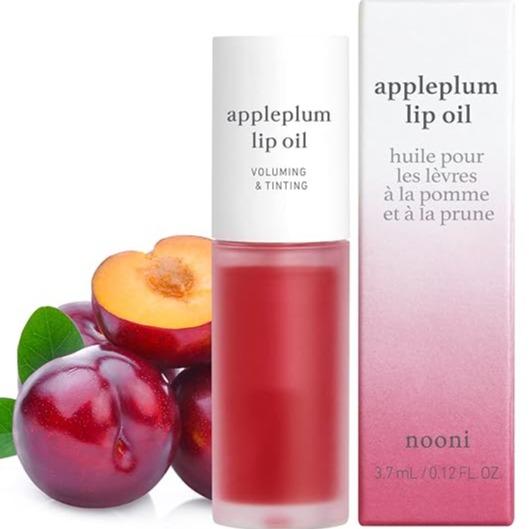 NOONI Korean Lip Oil - Appleberry | Lip Stain, Gift, Moisturizing, Revitalizing, and Tinting for Dry Lips with Raspberry Fruit Extract, Holiday, Christmas Gift, 0.12 Fl Oz, Stocking Stuffers