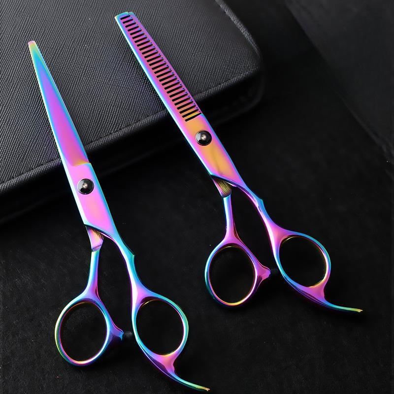 Professional Hair Cutting Scissors, 2 Counts set Stainless Steel Long Hair Bangs Hair Scissors, Hair Care & Styling Scissors for Home & Barber