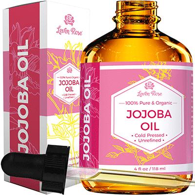 Leven Rose Jojoba Oil 4oz – Cold Pressed & All-Natural! Perfect Moisturizer for Comfort Haircare, Nails, Hydrate and Moisture Skin Haircare Comfort