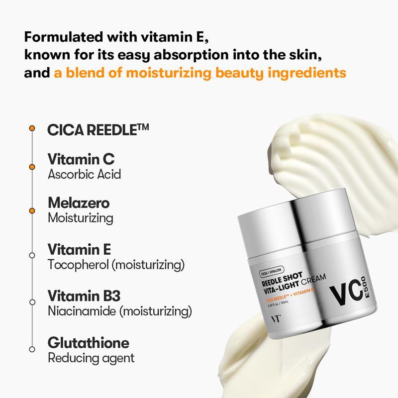 [Official VT Cosmetics] VT VITA-LIGHT CREAM, 96% Pure Vitamins, VT Vita mixing, Hypoallergenic, Safe Cream, Twinkle Skin calming serum pore perfection