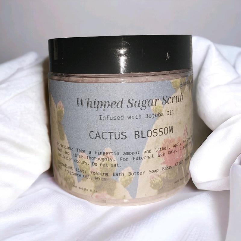 Whipped Sugar Scrub Soap Infused with Jojoba Oil