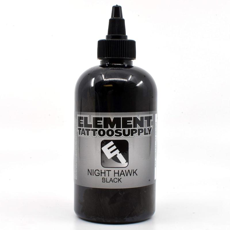 Premium Black Tattoo Ink - Professional Tattoo Ink & Supplies for Outlining, Shading, & Blending - Tribal Tattoo Ink - Permanent Nighthawk Black Ink Tattoo 1oz