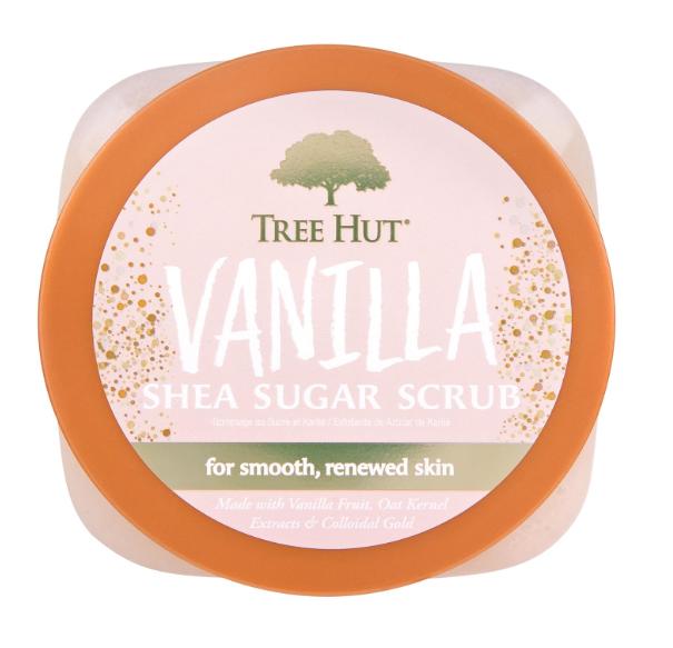 Tree Hut Vanilla Shea Sugar Exfoliating & Hydrating Body Scrub, 18 oz