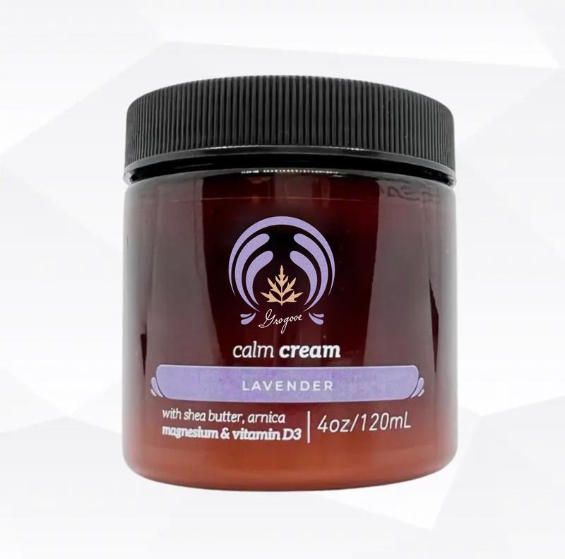 Calm Cream with Magnesium &VitaminD3-Pain Blend Body CareMoisturizer-4oz Lotions Comfort