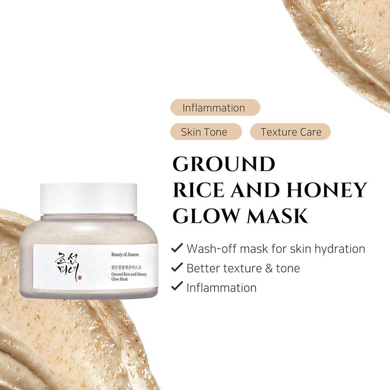 [ Beauty of Joseon ] Ground Rice and Honey Glow Mask 150ml   5.07 fl. oz. Clay Skincare Clear Gift Mild Moisturize Pore Soothing Skin Repair Comfort