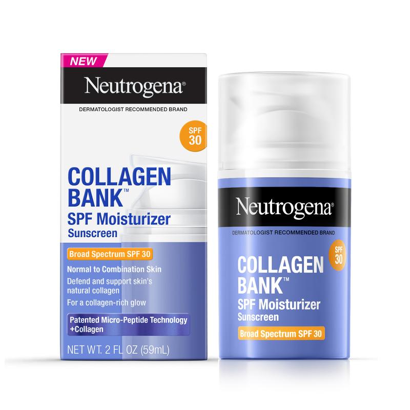 Neutrogena Collagen Bank Daily Face Moisturizer with SPF 30, 2 fl. oz Skincare Fragrance