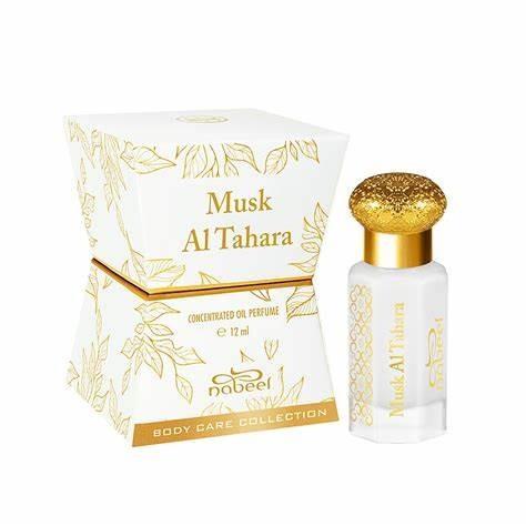 Nabeel Perfumes | Musk Al Tahara Oil + Cream Bundle | 12 ml Oil | 20 g Cream | Oud and Musk Fragrance