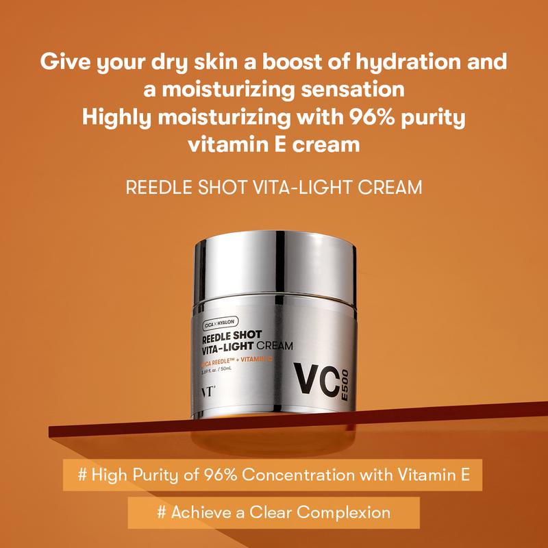 [Official VT Cosmetics] VT VITA-LIGHT CREAM, 96% Pure Vitamins, VT Vita mixing, Hypoallergenic, Safe Cream, Twinkle Skin calming serum pore perfection